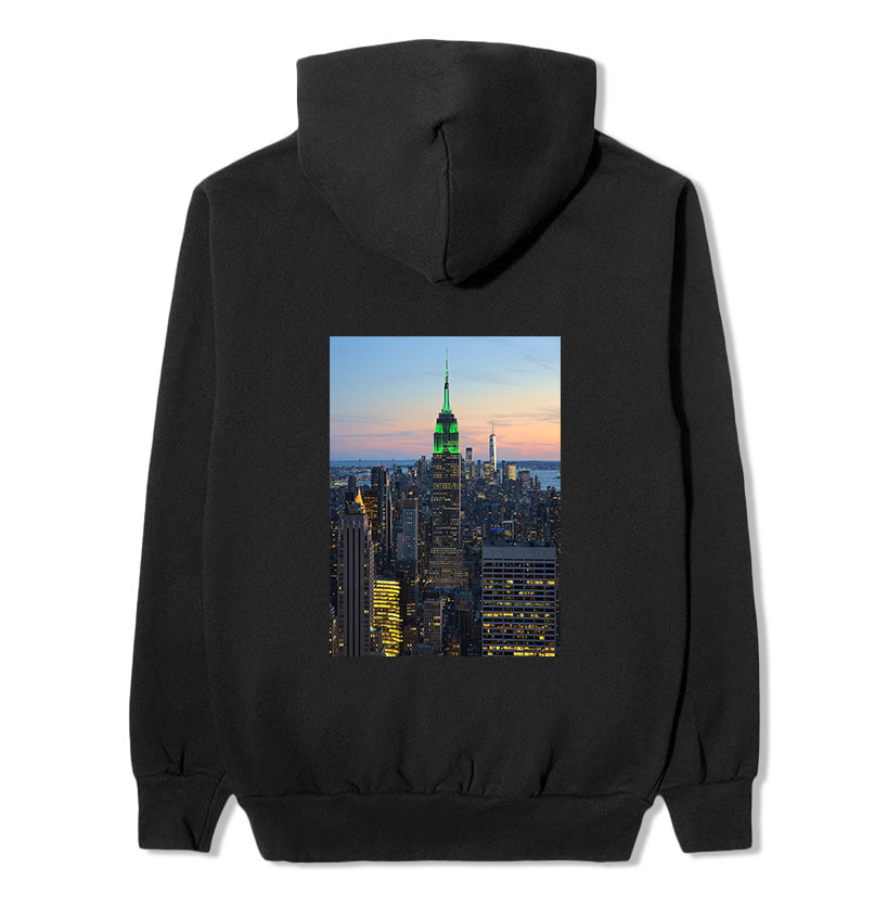 Essentials New York City Night Photo Pullover Hoodie