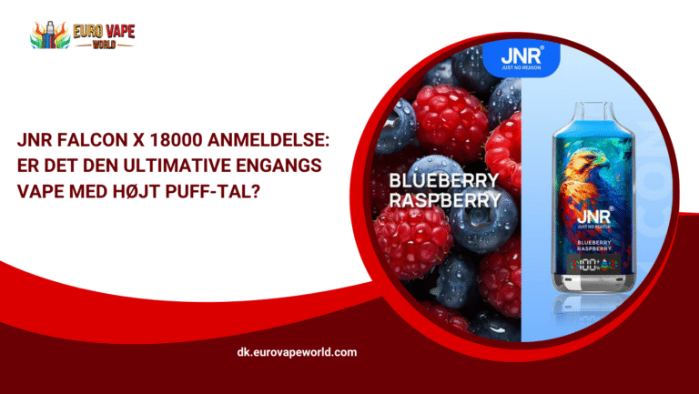 JNR Falcon X 18000 Anmeldelse Er det den ultimative engangs vape med højt puff-tal