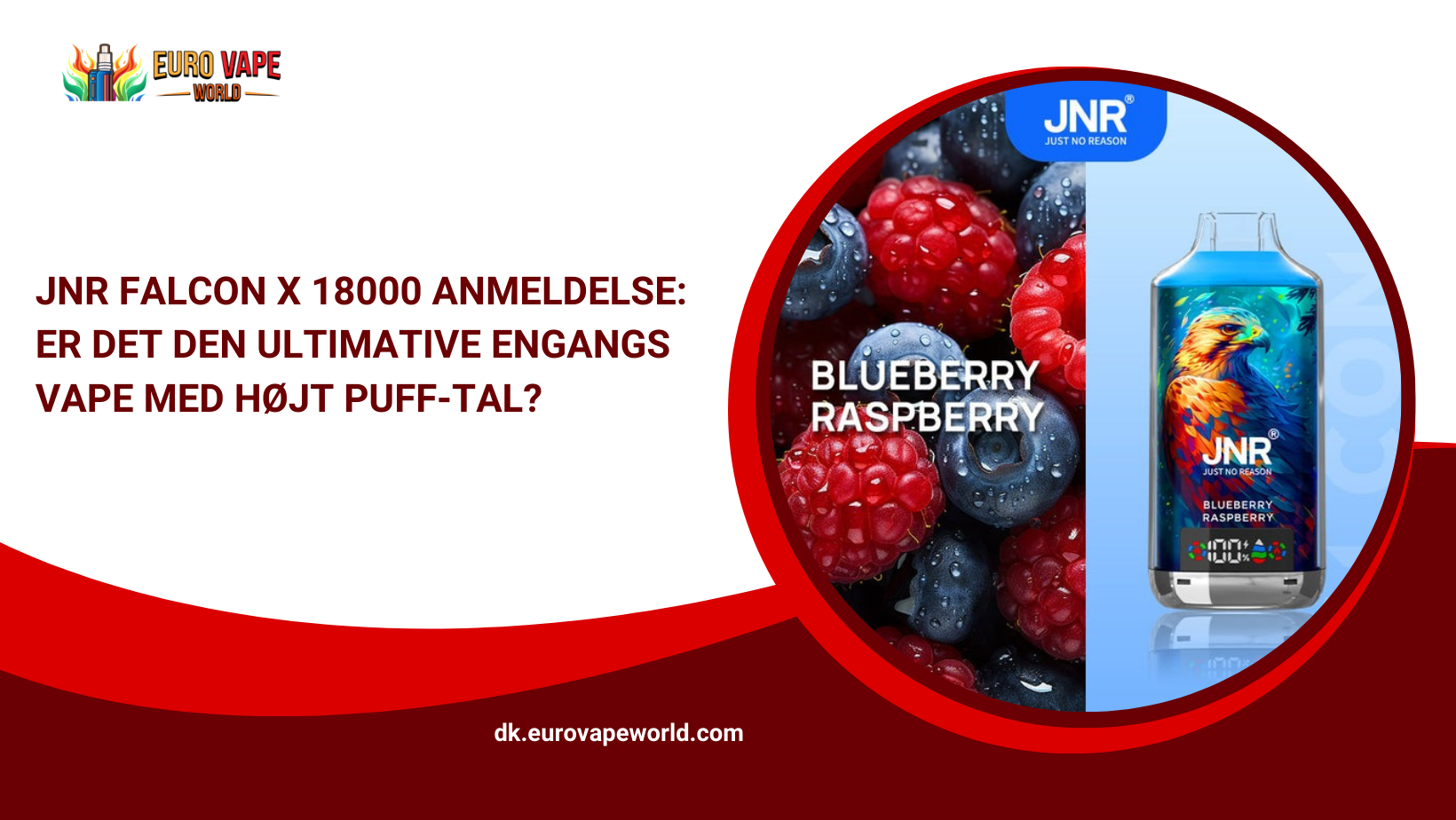 JNR Falcon X 18000 Anmeldelse Er det den ultimative engangs vape med højt puff-tal