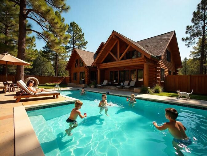 broken bow cabins with pool