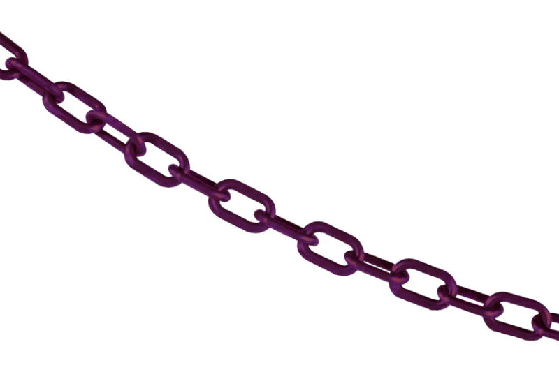 Enhance Safety and Style with Purple Plastic Barrier Chain