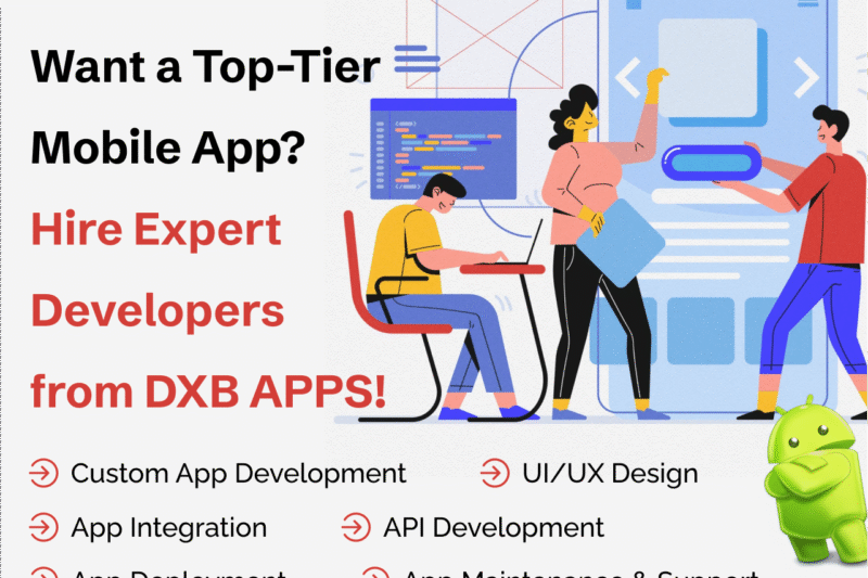 Connect with a team of mobile app developers by DXB APPS for personalized apps