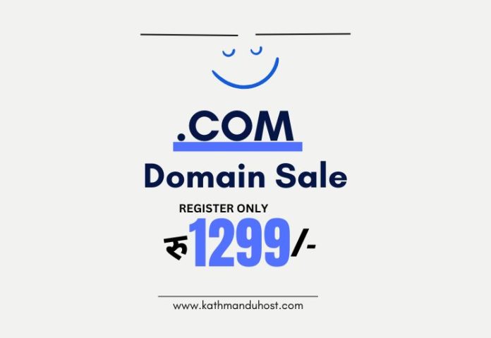 Best Deal Ever! .com Domain for Just रु 1299 in Nepal