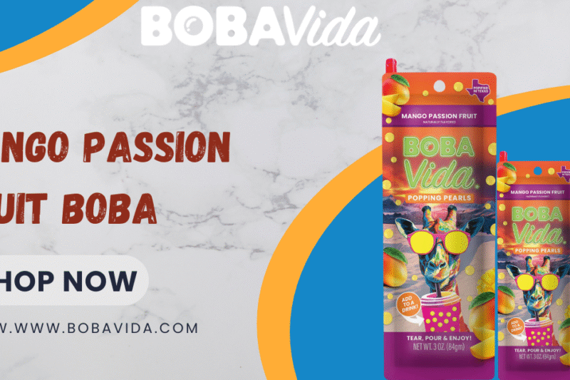 Mango Passion Fruit Boba Pearls | Tropical Flavor by Boba Vida