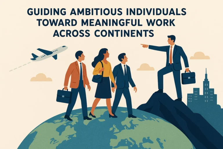 Guiding Ambitious Individuals Toward Meaningful Work Across Continents
