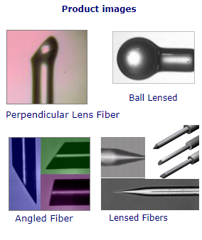 Lensed fibers pigtails