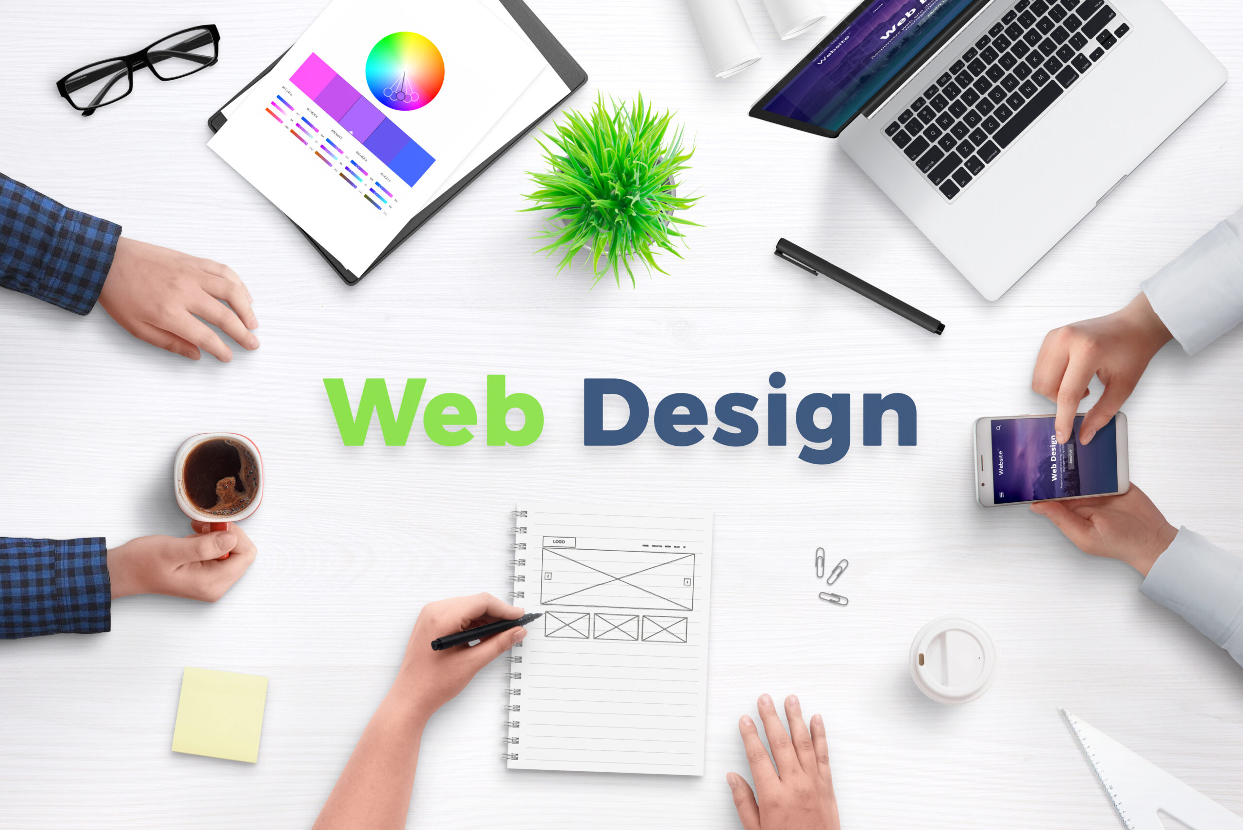 web-design-text-work-desk-surrounded-with-web-development-team-devices-projects-ideas-paper-concept-team-meeting