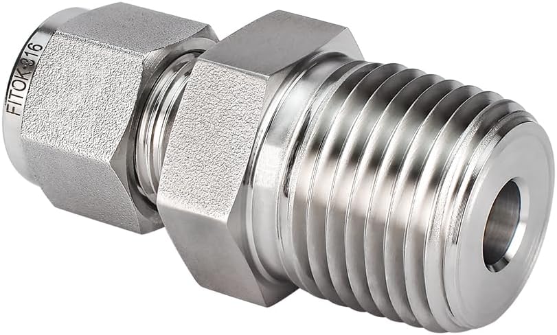 Male connector tube fittings