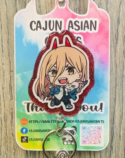 Anime Girl Inspired Badge Reel: Adorable Designs for All-Day Comfort