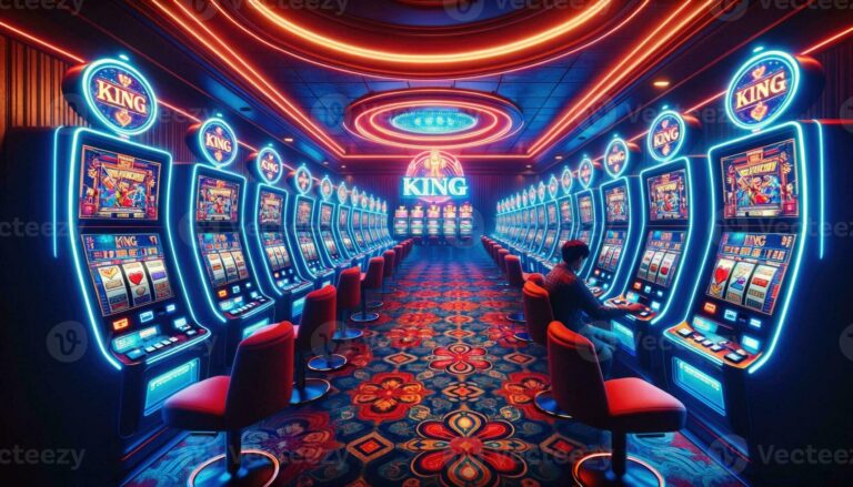 ai-generated-a-lavish-casino-interior-with-abundant-slot-machines-photo