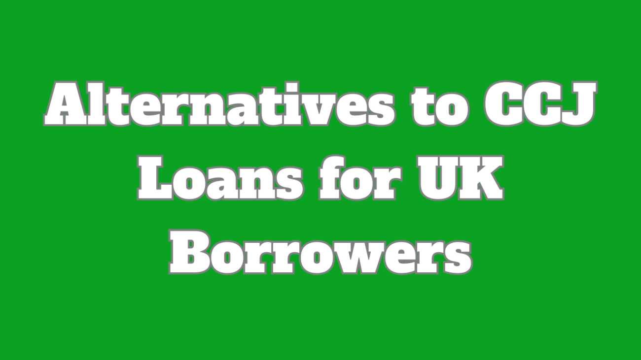 alternatives to ccj loans