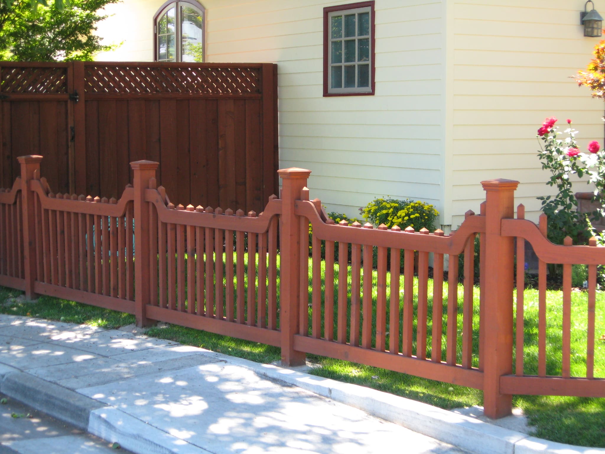 custom wood fences Santa Clara