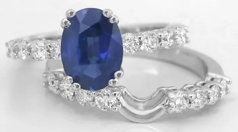 Trending shapes for a Sapphire and Diamond Ring in Canada.