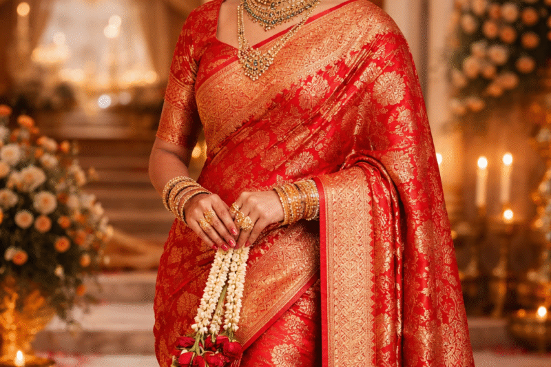 Experience Your Perfect Day With A Bridal Banarasi Saree by Gulbhahar