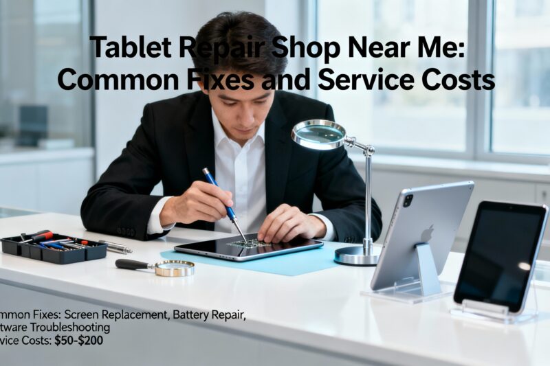 Tablet Repair Shop Near Me: Common Fixes and Service Costs