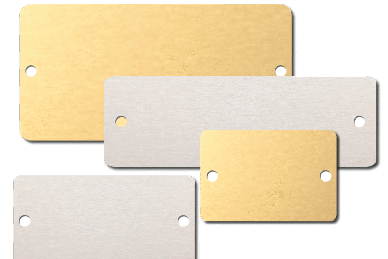 Printed Rectangle Tags With Strings