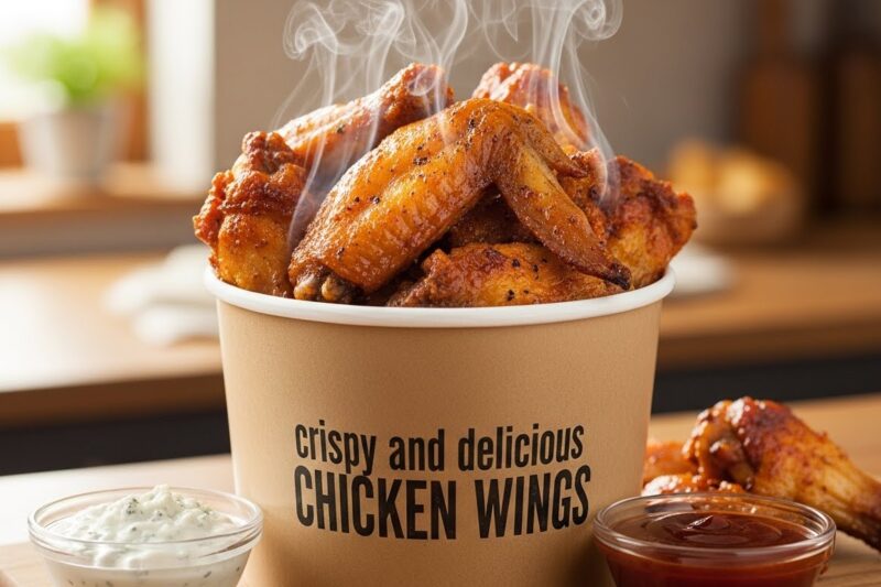 Chicken Wings Cooked to Golden Perfection with a Flavor Explosion in Every Bite!