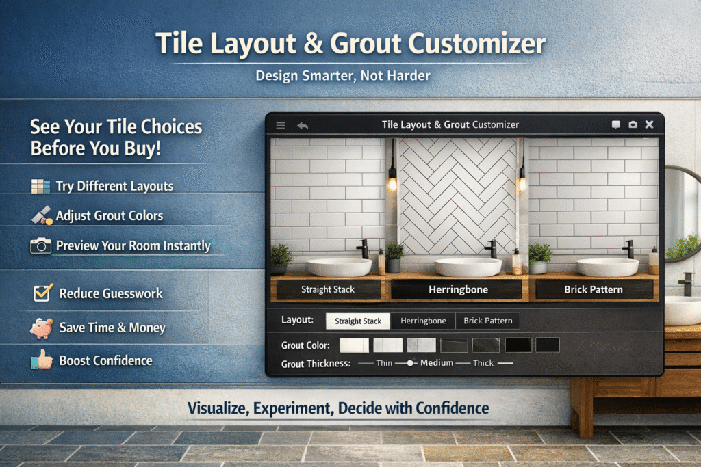 Tile Layout & Grout Customizer