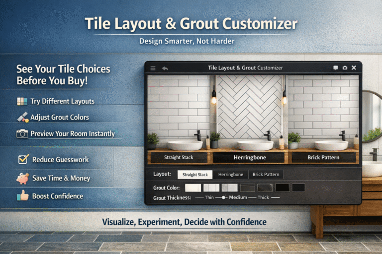 Tile Layout & Grout Customizer