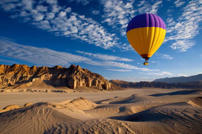 Experience the Desert from the Sky with Hot Air Balloon in Dubai