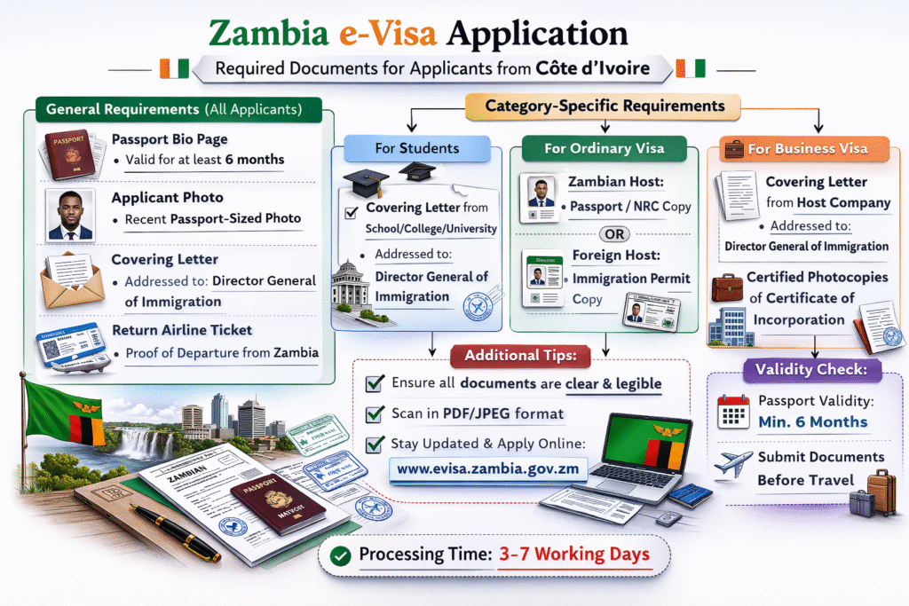 Zambia e-Visa Information for Côte d'Ivoire Citizens - Newsglo