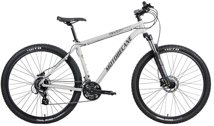 Hardtail mountain bike with front suspension and 29-inch wheels