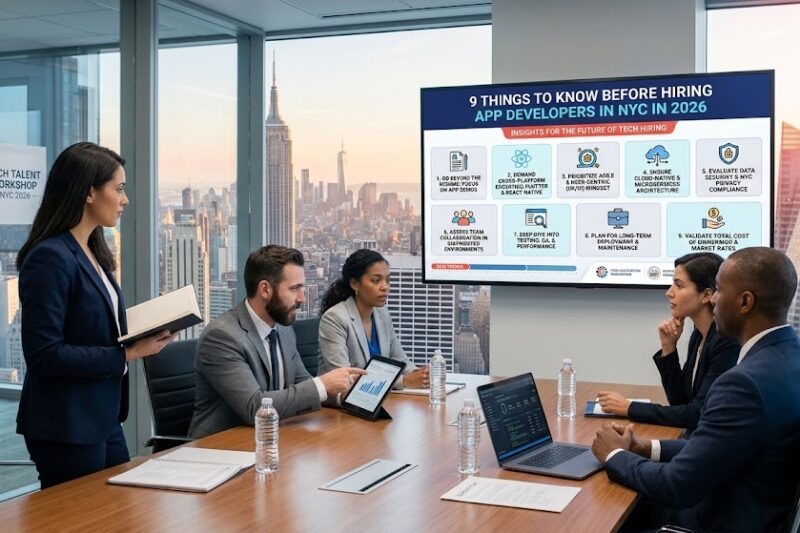 9 Things to Know Before Hiring App Developers in NYC in 2026