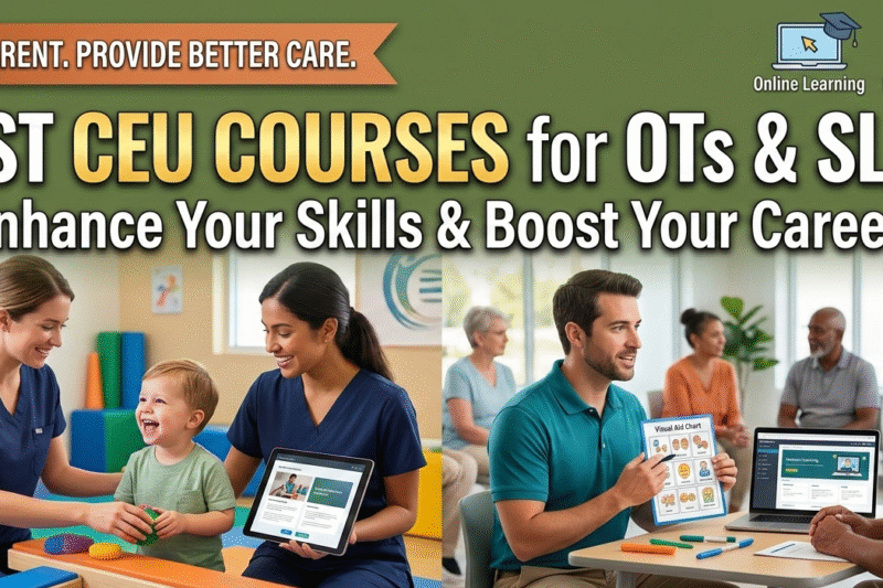 Best CEU Courses for Occupational Therapists and Speech Language Pathologists