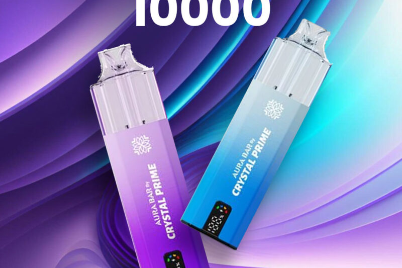 Crystal Prime Aura Bar 10K: Premium Prefilled Vape Kit