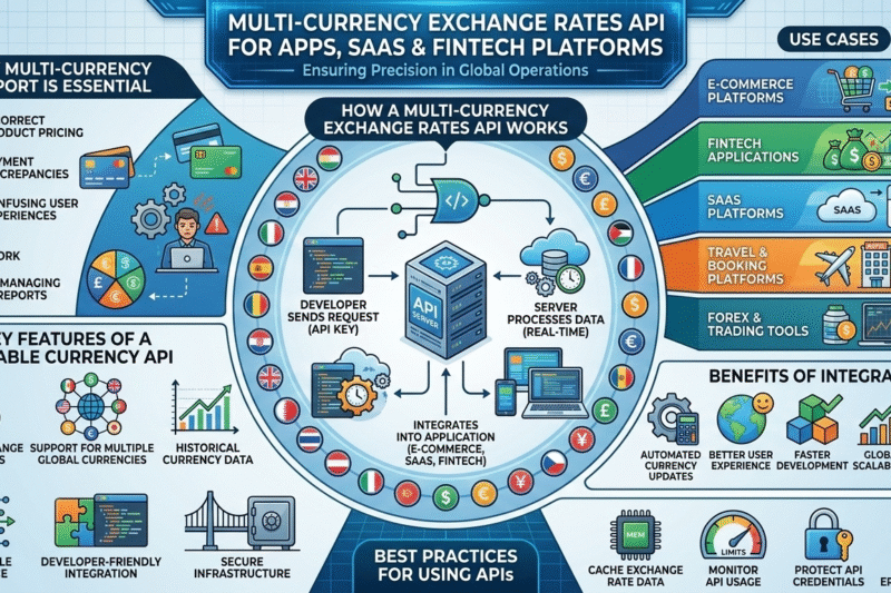 Multi-Currency Exchange Rates API for Apps, SaaS & Fintech Platforms