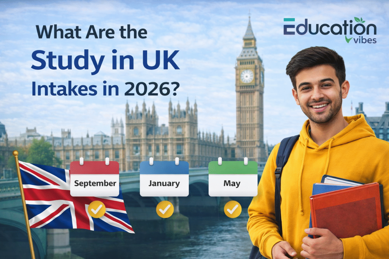 Explore Study in UK Intakes for 2026. Learn about September, January & May intakes, deadlines, and which intake is best for Indian students.