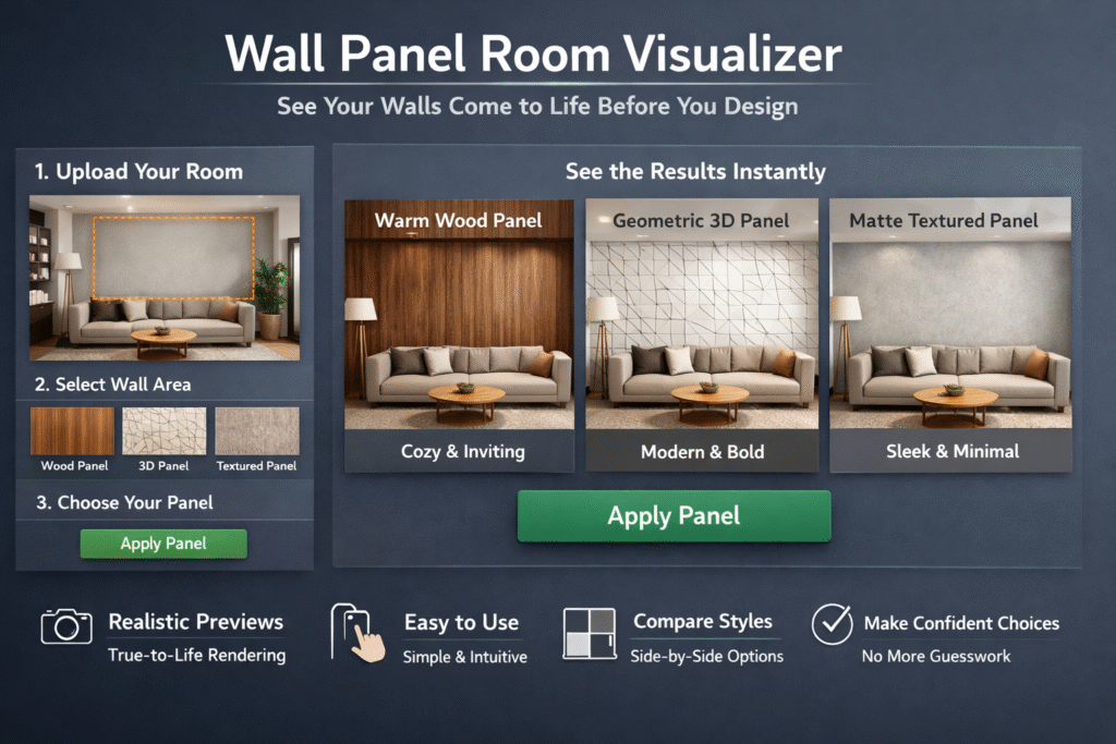 Wall Panel Room Visualizer