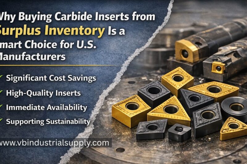 Why Buying Carbide Inserts from Surplus Inventory Is a Smart Choice for U.S. Manufacturers