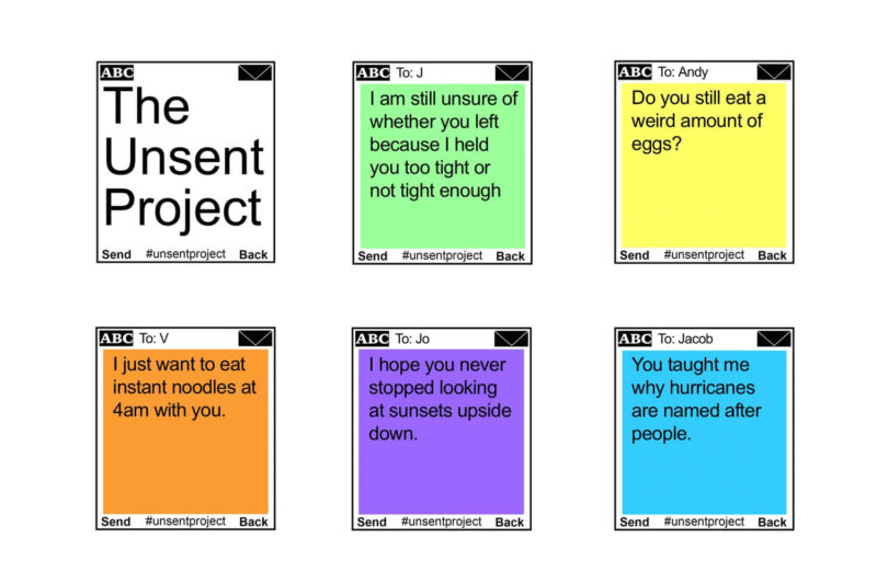 The Unsent Project: The Power of Messages Never Sent