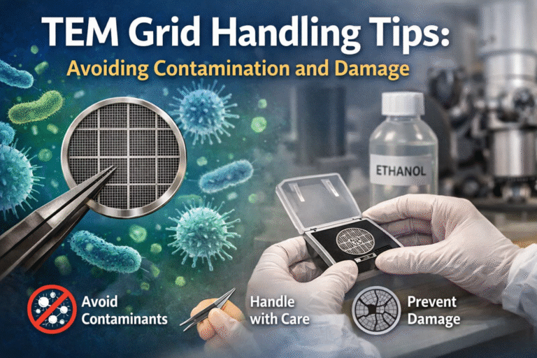 TEM grid care and handling tips